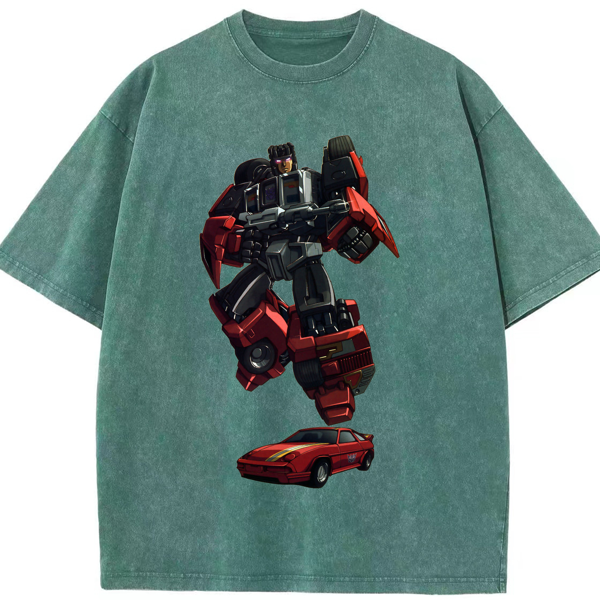 （画像用）  綿100% ヴィンテージ風 半袖Tシャツ（フロントプリント）